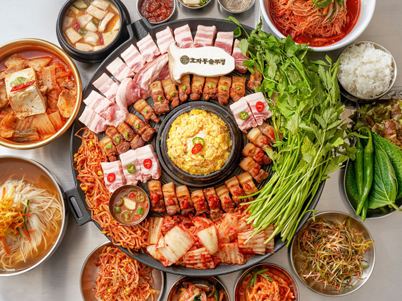 꽃목살 한 판